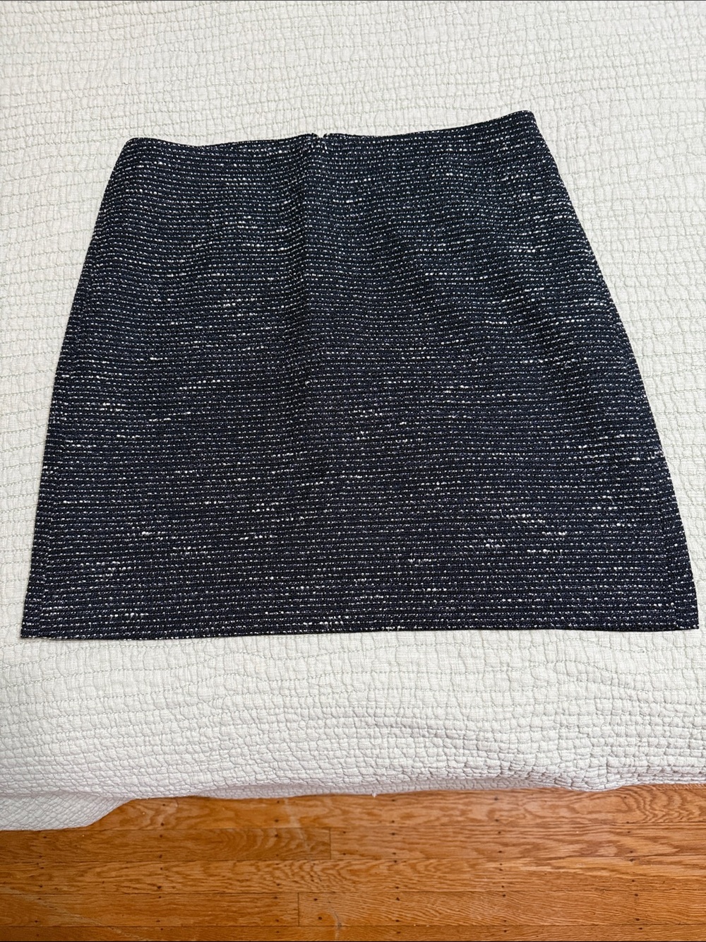 LOFT Outlet Black Tweed Mini Skirt